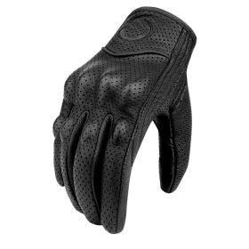 Motorcycle Leather Gloves Motorcycle Brigade Motorcycle Riding Half Finger For Men And Women (Option: Black-2 Style-M)