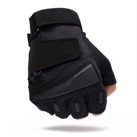 Male Fashion Casual Sports Shock-absorbing And Wear-resistant Gloves (Option: YD10 Black-XL)