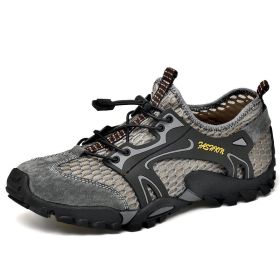 Outdoor Wading Trail Running Shoes Summer Set Foot Beach Shoes Diving Shoes (Option: A grey-45)