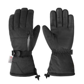 Winter Windproof And Warm Gloves (Option: Black-XL)