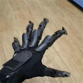 Knuckle Movable Flexible Glove Toy Halloween (Option: Black dragon claw. Left)