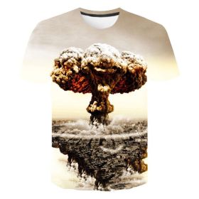 Men Casual Hawaiian Short Sleeve Printed T Shirt (Option: DX1971-150)