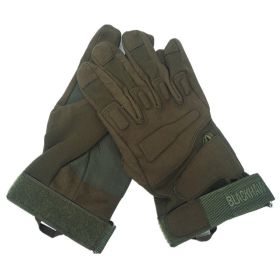 Men's Fashionable Non-slip Wear-resistant Cycling Gloves (Option: Green-M)