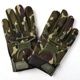 Children's Tactical Anti Slip All Finger Long Finger Gloves (Option: Seal pup Camouflage-M)