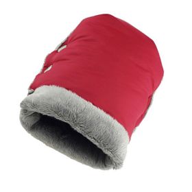 Baby Windproof And Antifreeze Trolley Gloves (Color: Red)