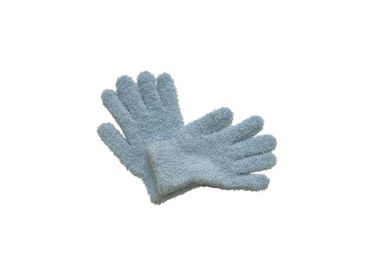 Cute Plush Gloves Women's Winter Thickening (Option: Light Blue-Average Size)