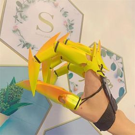 Knuckle Movable Flexible Glove Toy Halloween (Option: Colored claw right hand)
