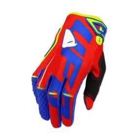 Motorcycle Cycling Bike Off-road Gloves Long Finger Breathable Gloves (Option: Red-S)