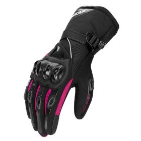 Motorcycle Glove Anti Skid Touch Screen (Option: Pink-2XL)
