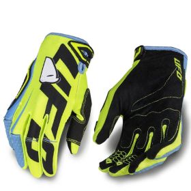 Motorcycle Cycling Bike Off-road Gloves Long Finger Breathable Gloves (Option: Fluorescent Green-S)