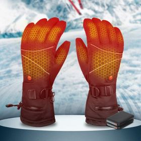 Winter Heating Gloves Can Be Charged On Touch Screen (Option: 2 Style-One size)