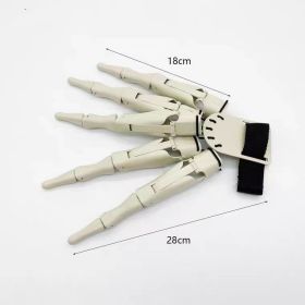 Knuckle Movable Flexible Glove Toy Halloween (Option: Skeleton paw left hand)