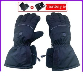 Winter Smart Heating Gloves Touch Screen (Option: Glove Battery Box Pair-Average Size)