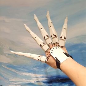 Knuckle Movable Flexible Glove Toy Halloween (Option: Skeleton claw right hand)