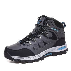 Spring Autumn Winter 36-46 Sport Training Hiking Shoe Waterproof Men Women Casual Fashion Outdoor High-top Cross-country Walking (Color: Green, size: 42)