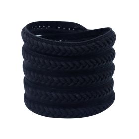 Weiou Hot Sale eBay ; Amazon Top10 Solid Color Wheat Ear Shoelaces With Drop-Shipping (Length: 90, Color: Black)