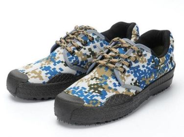 Unisex Hiking Shoes Comfortable Sport Shoes Rubber Soles Ourdoor Walking Shoes Male Breathable Climbing Shoes (Color: Blue, size: 10)