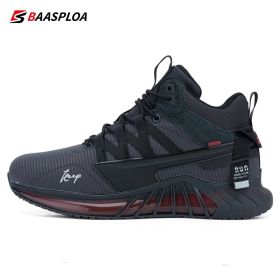 Baasploa New Men Winter Hiking Sneaker Waterproof Keep Warm Casual Shoes Comfortable Cotton Casual Shoes for Male 2022 (Color: 124702-SH, size: 44)