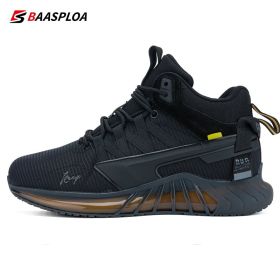 Baasploa New Men Winter Hiking Sneaker Waterproof Keep Warm Casual Shoes Comfortable Cotton Casual Shoes for Male 2022 (Color: 124702-HU, size: 42)