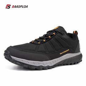 Men's Hiking Shoes Waterproof Outdoor Sneaker Travel Shoes Fashion Non-Slip Wear-Resistant Sneakers Climbing Shoes Baasploa (Color: 113201-HU, size: 43)
