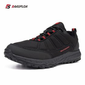 Men's Hiking Shoes Waterproof Outdoor Sneaker Travel Shoes Fashion Non-Slip Wear-Resistant Sneakers Climbing Shoes Baasploa (Color: 113201-HH, size: 45)