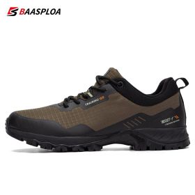 Man's Anti-Skid and Wear-Resistant Mountain Hiking Shoes Waterproof Outdoor Sneaker Comfortable Male Shoes Baasploa New (Color: 123202-ZS, size: 41)