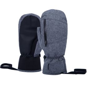 Waterproof Touch Screen Saver Warm Gloves (Option: Grey-M)