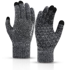 Men's And Women's Windproof Touch Screen Sports Cycling Gloves (Color: Grey)
