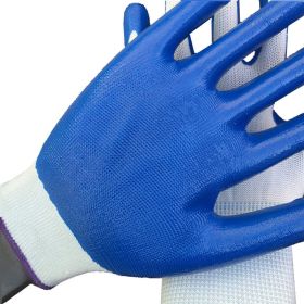 Protective Gloves Wear-Resistant Impregnated Plastic Protection Industrial Belt Rubber (Option: Blue-36PCS)