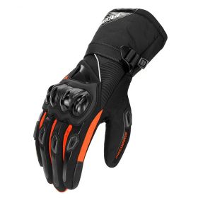 Motorcycle Glove Anti Skid Touch Screen (Option: Orange-2XL)