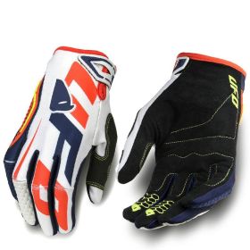 Motorcycle Cycling Bike Off-road Gloves Long Finger Breathable Gloves (Option: White-L)