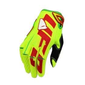 Motorcycle Cycling Bike Off-road Gloves Long Finger Breathable Gloves (Option: Yellow-L)